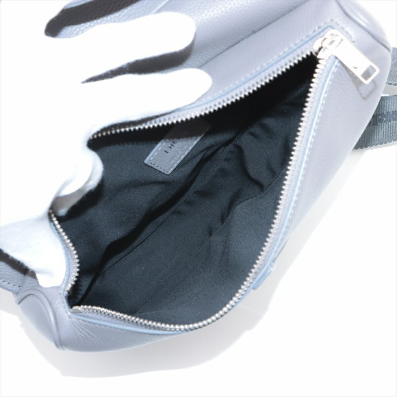 Christian Dior Saddle Bag Leather Body Bag Grey - Picture 4 of 6